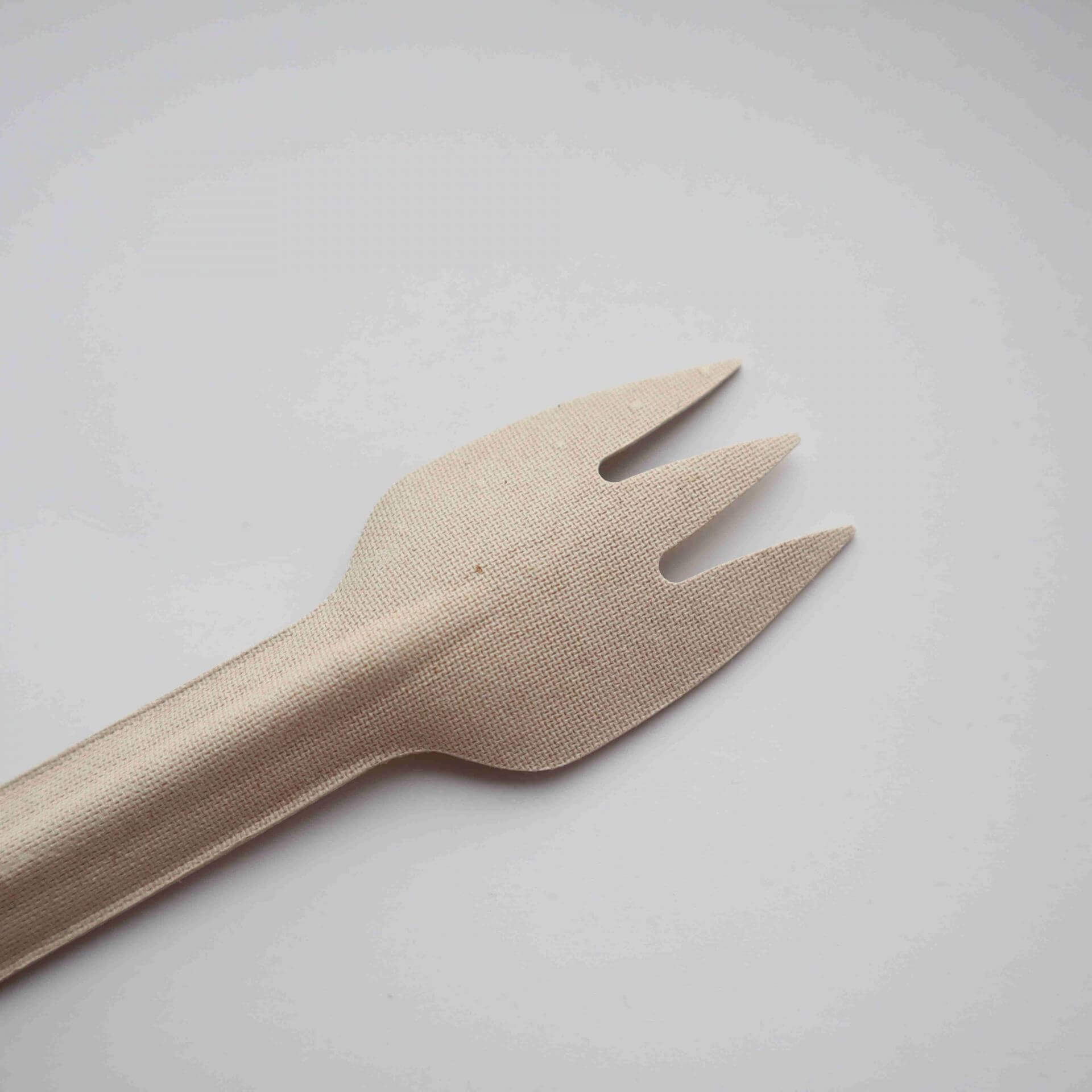 Biodegradable forks from molded fiber packaging manufacturer