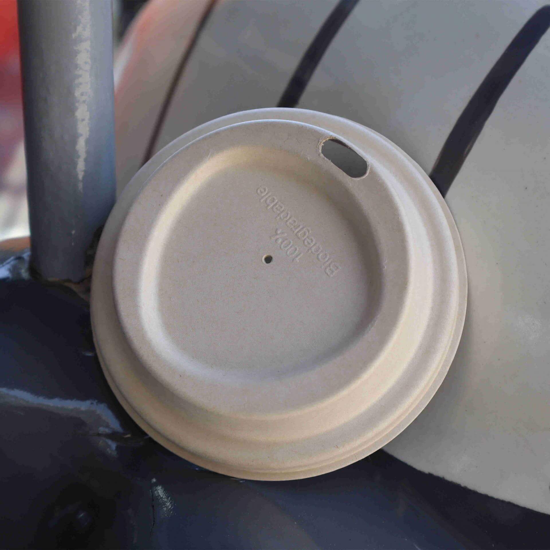 90mm Natural paper lids for cups