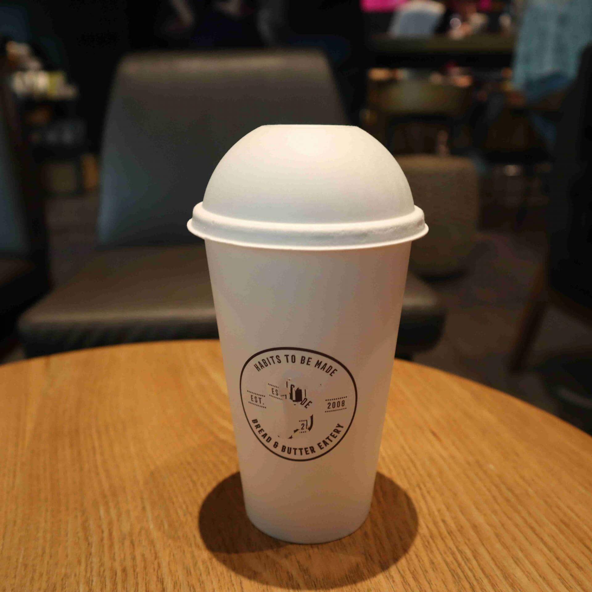 90mm white cold cup lid, bagasse molded pulp lid