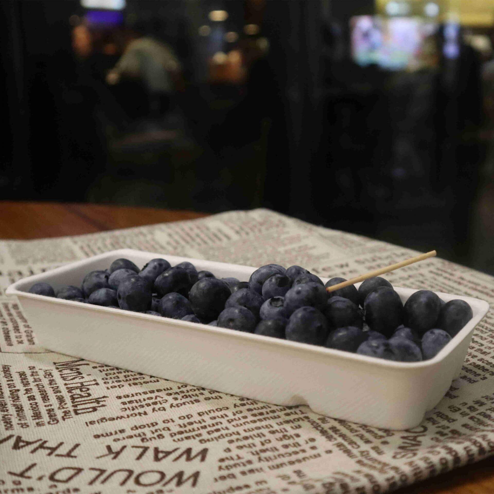 Compostable eco frendly disposable fruit tray
