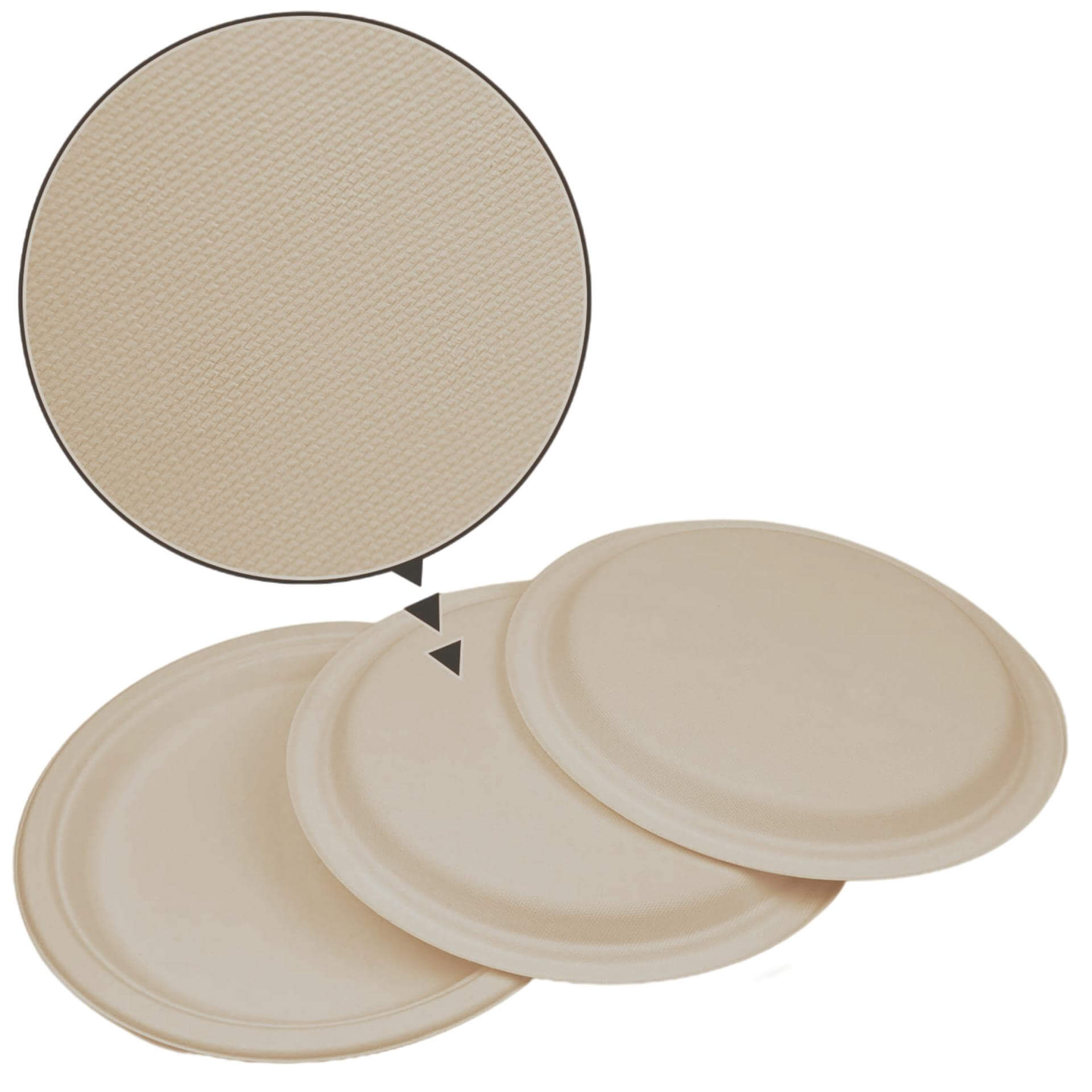 9inch eco friendly disposable plate