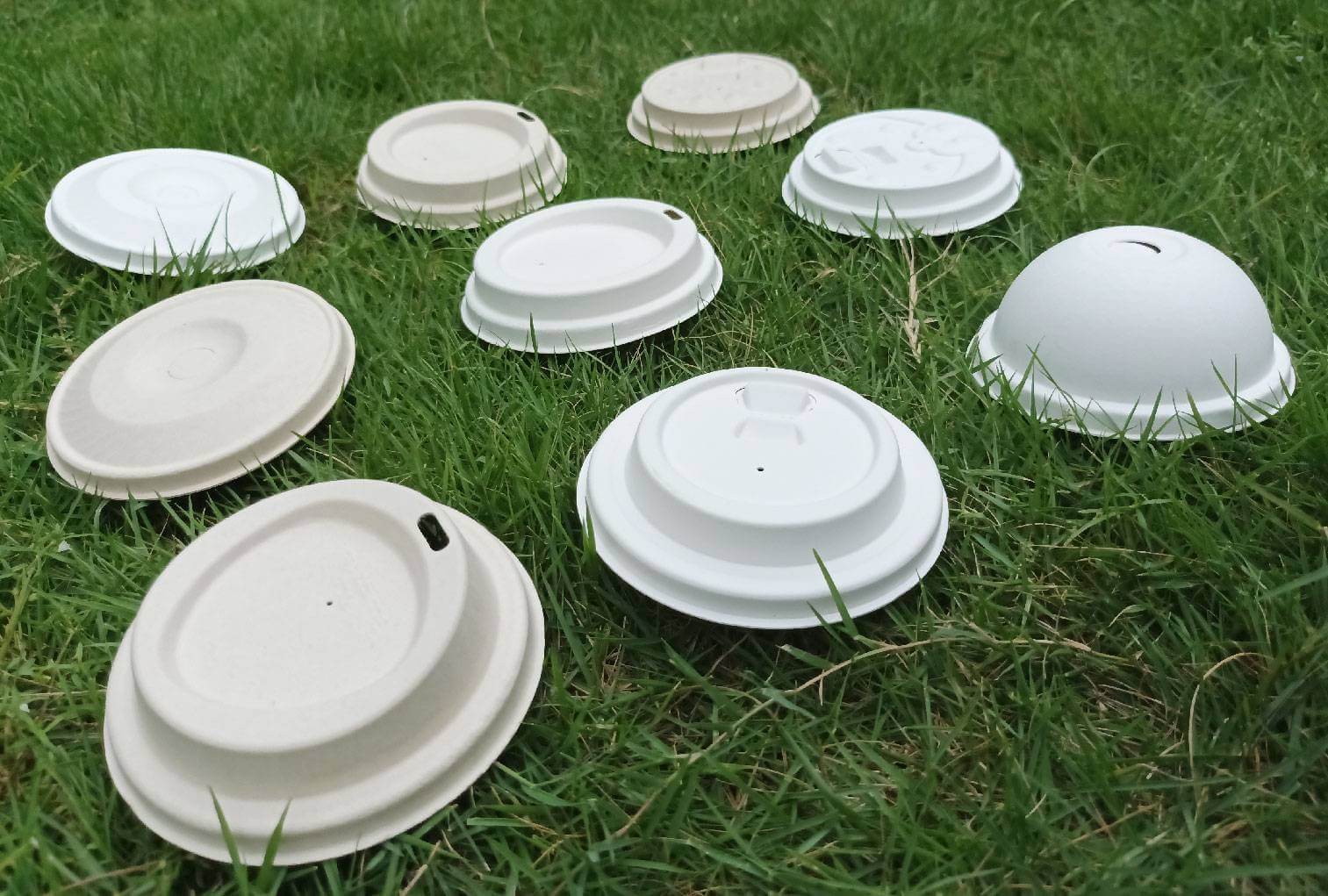What are the widely customized coffee cup lids recyclable?