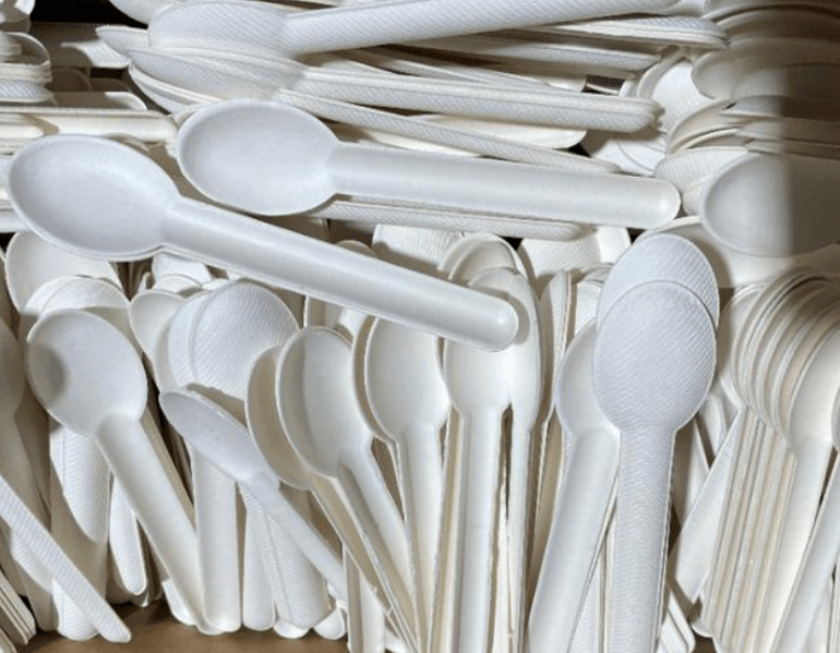 Can sugar cane be made into environmentally friendly knives, forks and spoons?