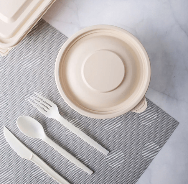 biodegradable bagasse tableware quietly stands out
