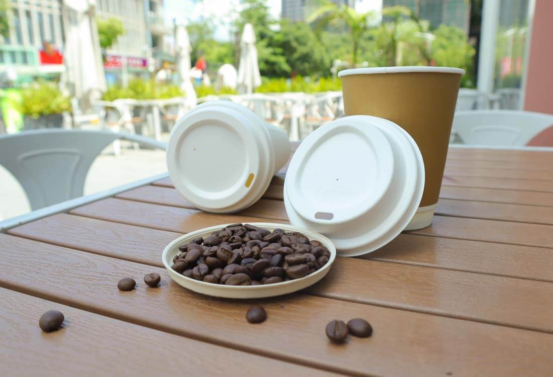 ECOFRIENDLY CUP LIDS: COMPOSTABLE COFFEE CUP LIDS TO GO