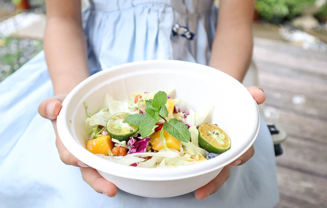 Sustainable Eating Habits via Biodegradable Bowls